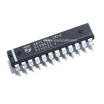 12MHz MCU 마이크로 제어 장치 I2C S87C751 80C51 8비트 2K / 64 OTP / ROM